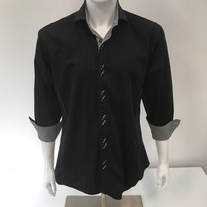Absolute Rebellion Slim Fit Black Shirt